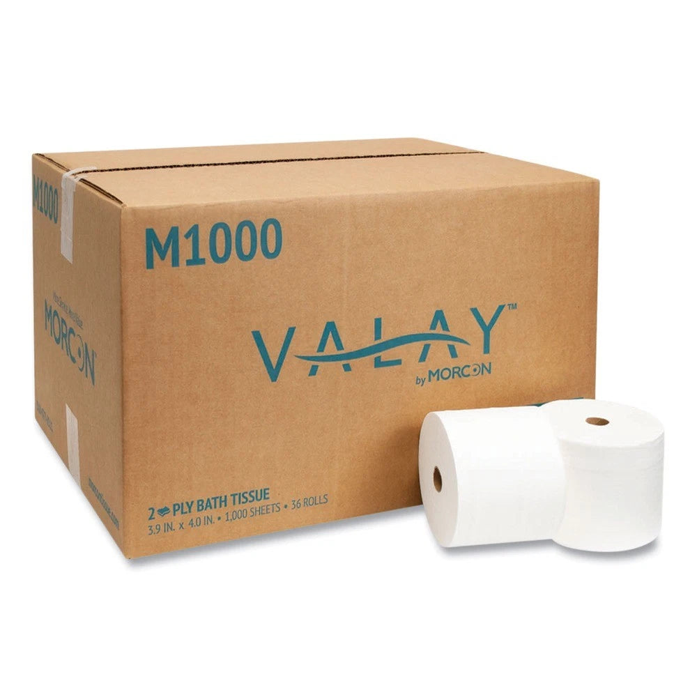Paper M1000 2-Ply Septic Safe Small Core Bath Tissue - White (36/CT) New