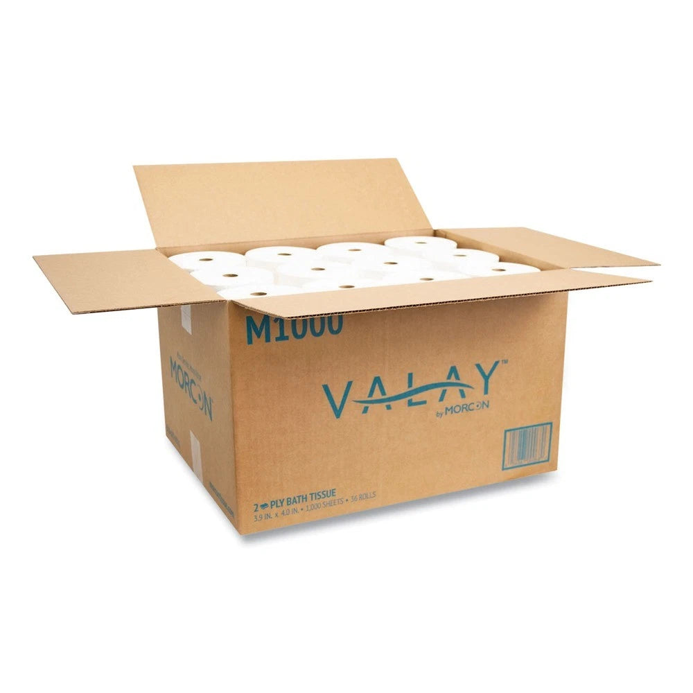 Paper M1000 2-Ply Septic Safe Small Core Bath Tissue - White (36/CT) New