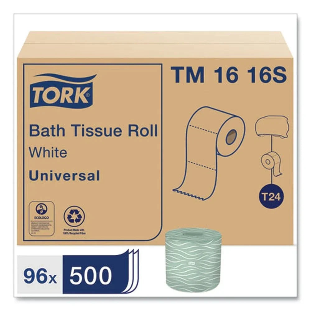 Tork TM1616S 2-Ply Septic Safe Universal Bath Tissue - White (96/Carton) New